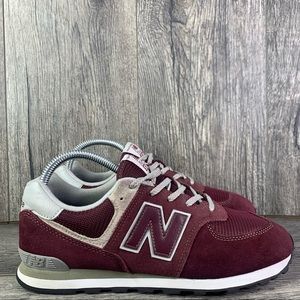 New Balance Classic 574 Burgundy Sneakers
